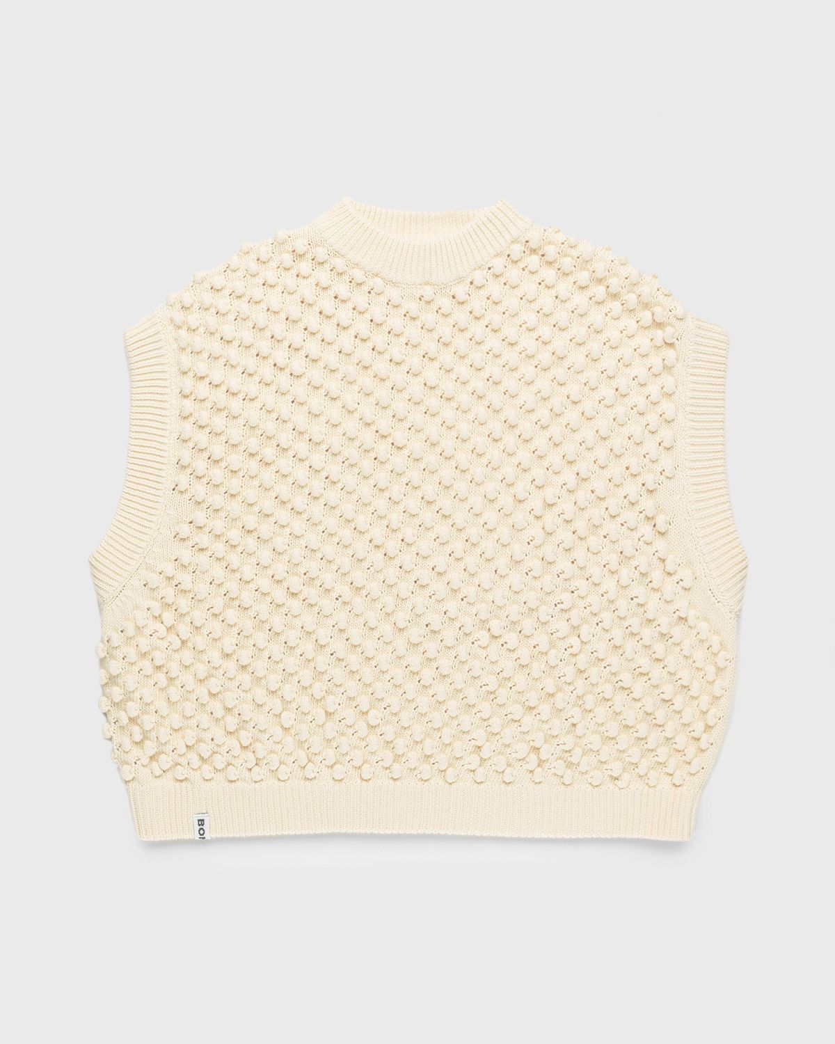 Bonsai – 3D Knit Gilet Ivory - Gilets - Beige - Image 1