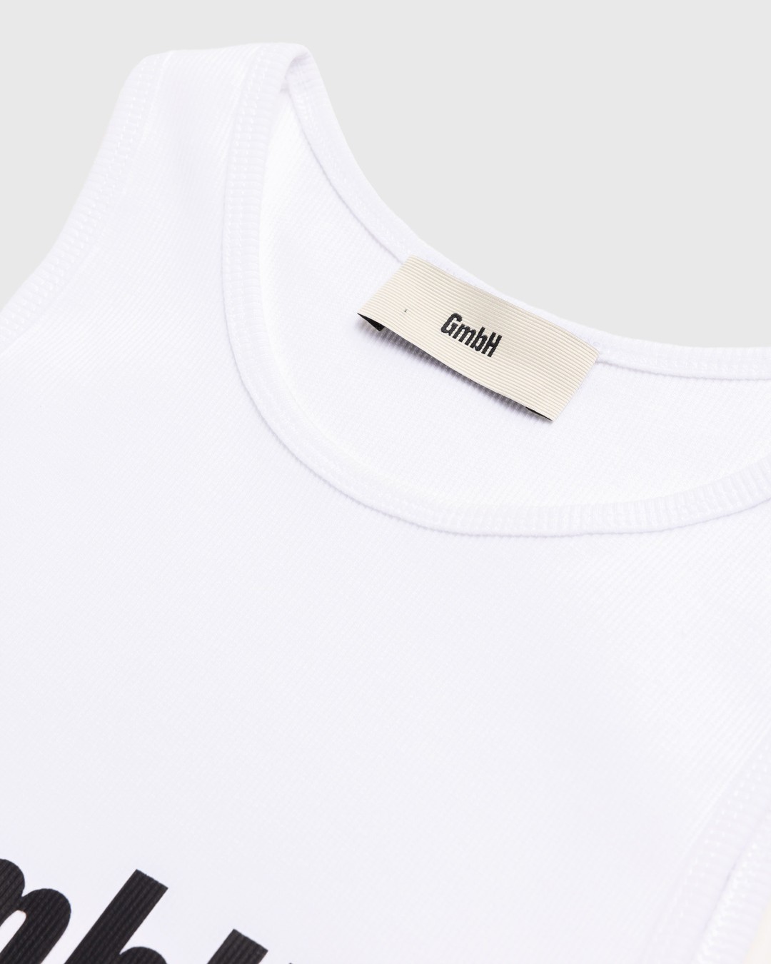 GmbH – Ali Rib Tank Top White - Tops - White - Image 6