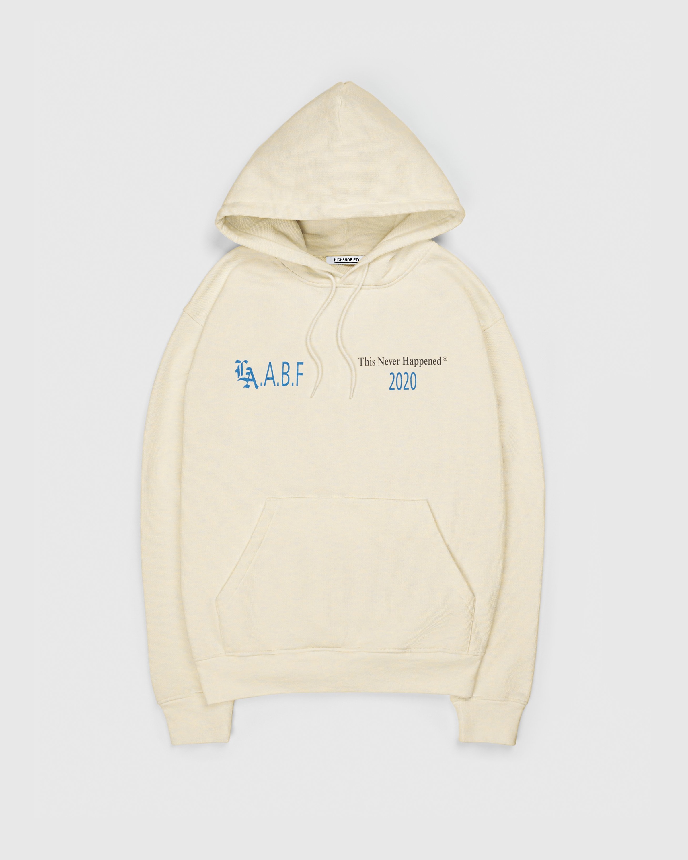 Highsnobiety – This Never Happened Art Book Fair Hoodie Eggshell - Sweats - Beige - Image 2