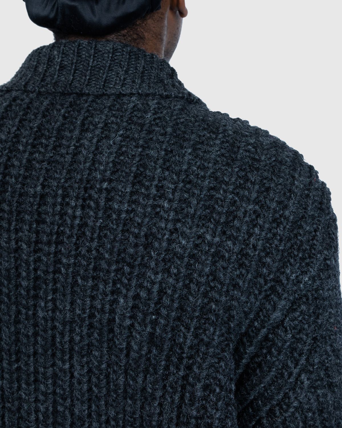 Our Legacy – Big Piquet Wolf Grey - Knitwear - Grey - Image 6