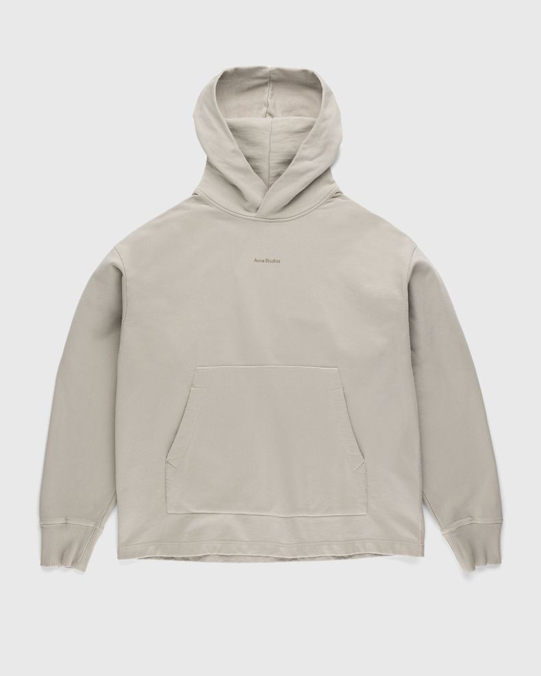 Acne Studios – Organic Cotton Logo Hoodie Oyster Grey