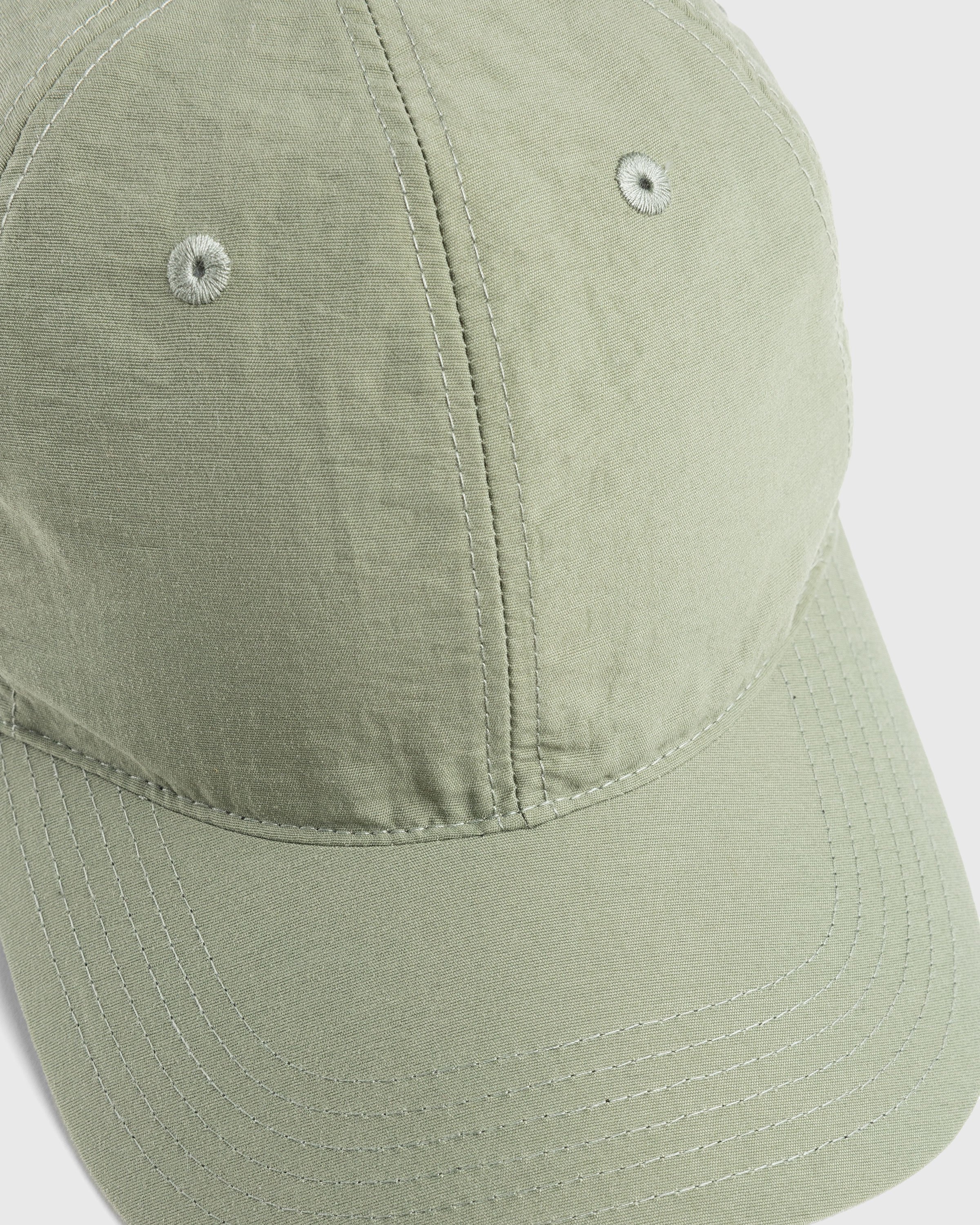 Highsnobiety – Nylon Ball Cap Khaki - Hats - Green - Image 4