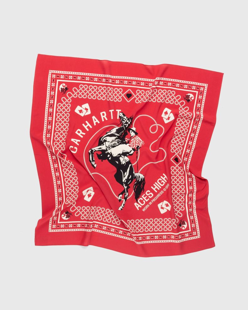 Carhartt WIP – Big Buck Bandana Arcade Souvenir Print Red