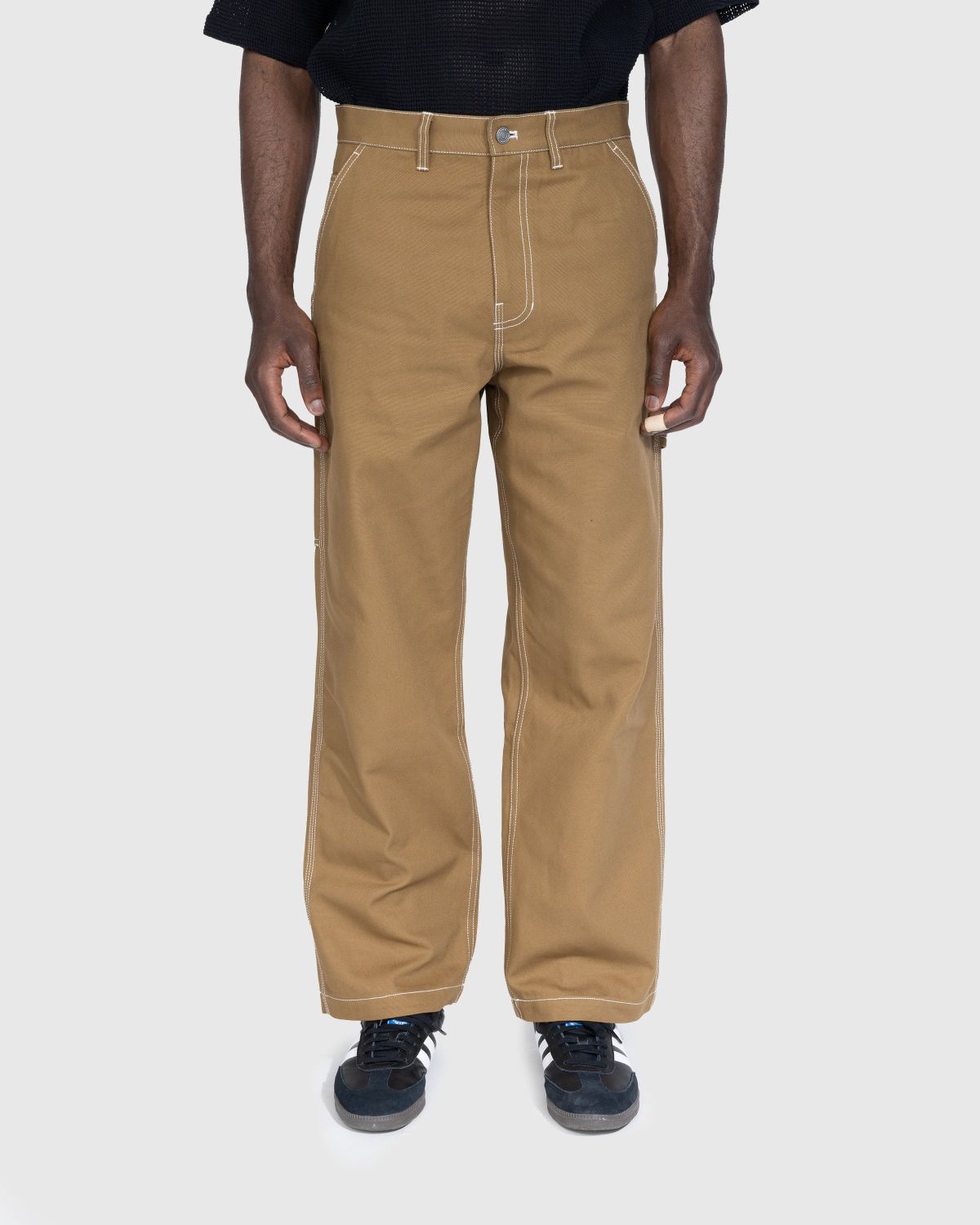 Highsnobiety – Carpenter Trouser Dark Beige - Pants - Brown - Image 2