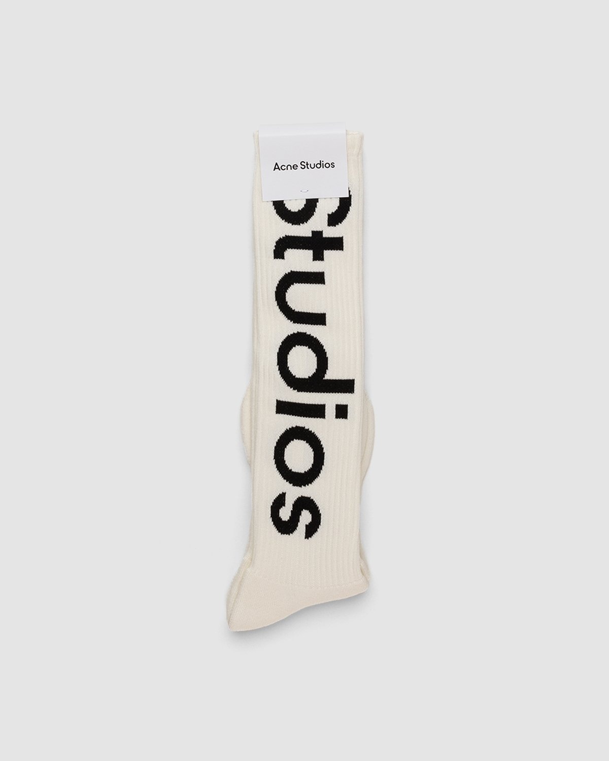 Acne Studios – Logo Socks White - Socks - White - Image 2