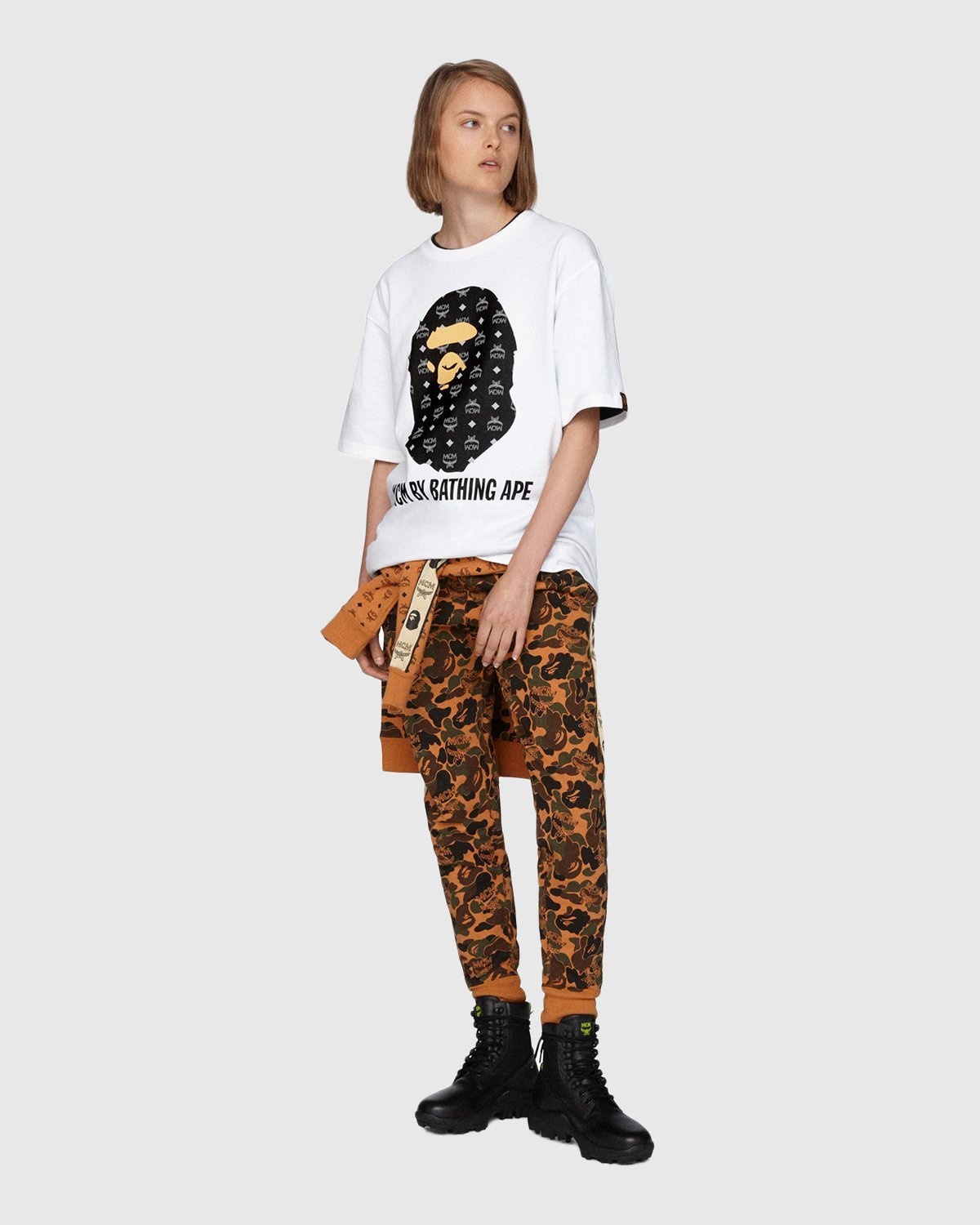 MCM x BAPE – By Bathing Tee Black - T-shirts - Black - Image 4