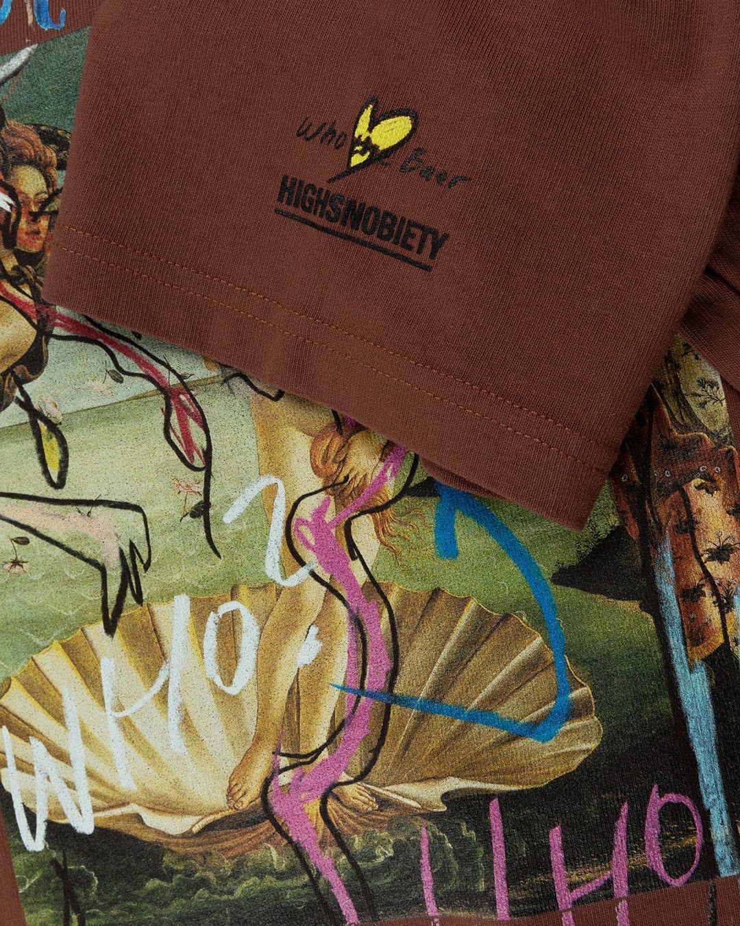 Simon Fujiwara x Highsnobiety – Birth Of Venus T-Shirt Brown - T-shirts - Brown - Image 7