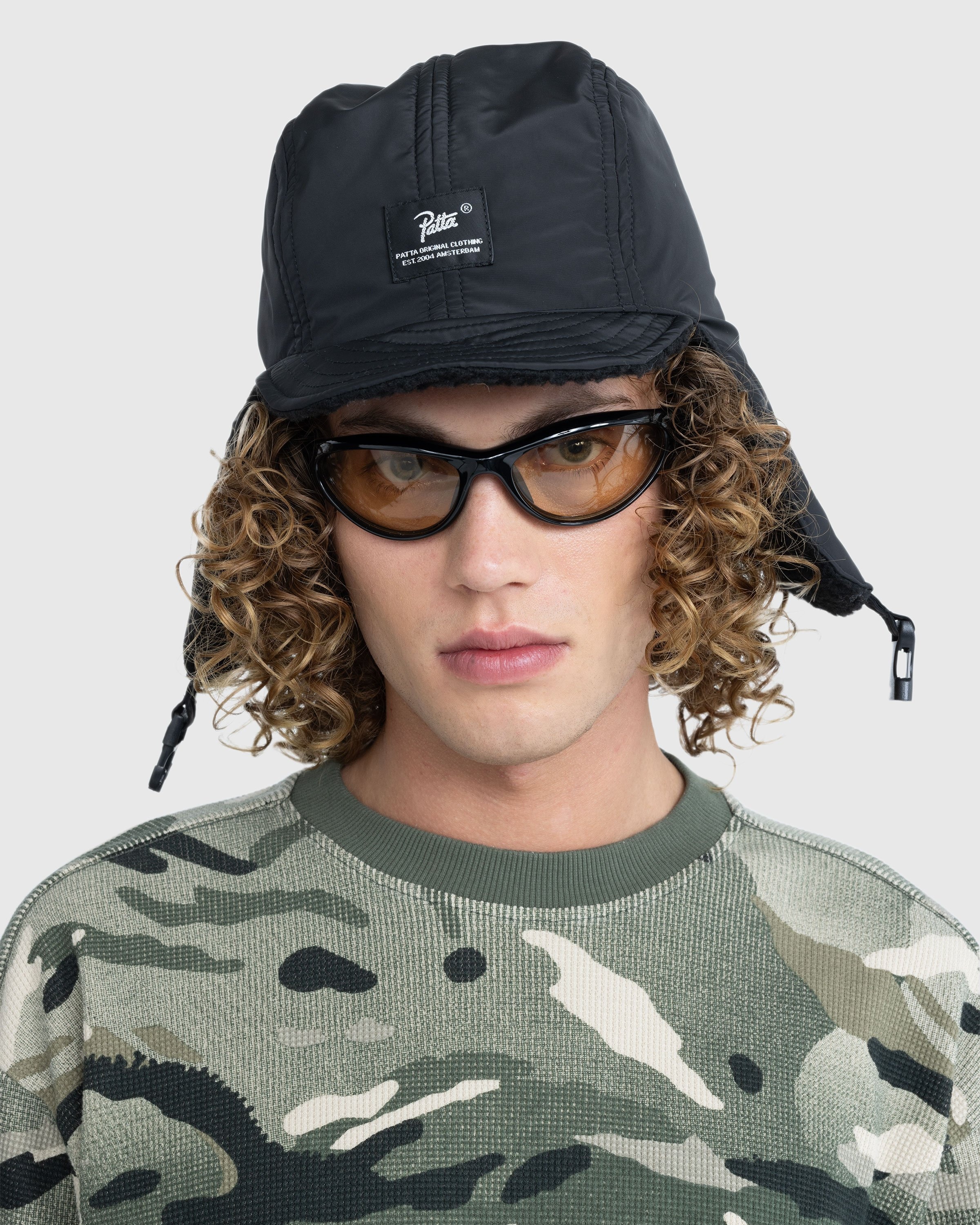 Patta Reversible Flap Cap Black Highsnobiety Shop