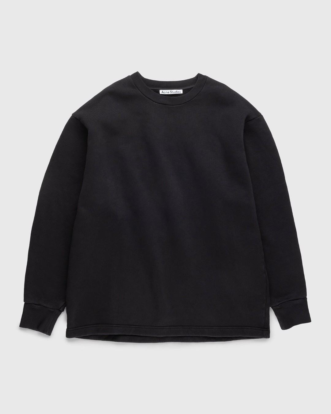 Acne Studios – Logo Sweatshirt Black - Sweats - Black - Image 2