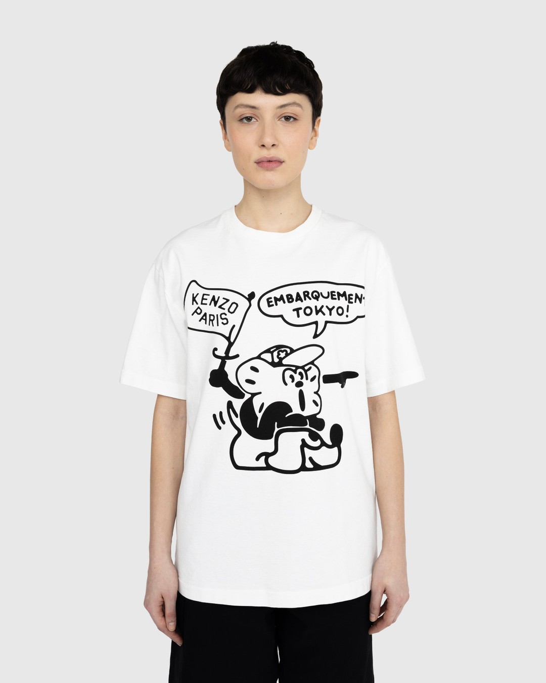 Kenzo – Graphic T-Shirt White - T-Shirts - Beige - Image 2