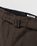 Auralee – High-Waisted Shetland Wool Pants Dark Brown - Pants - Brown - Image 3