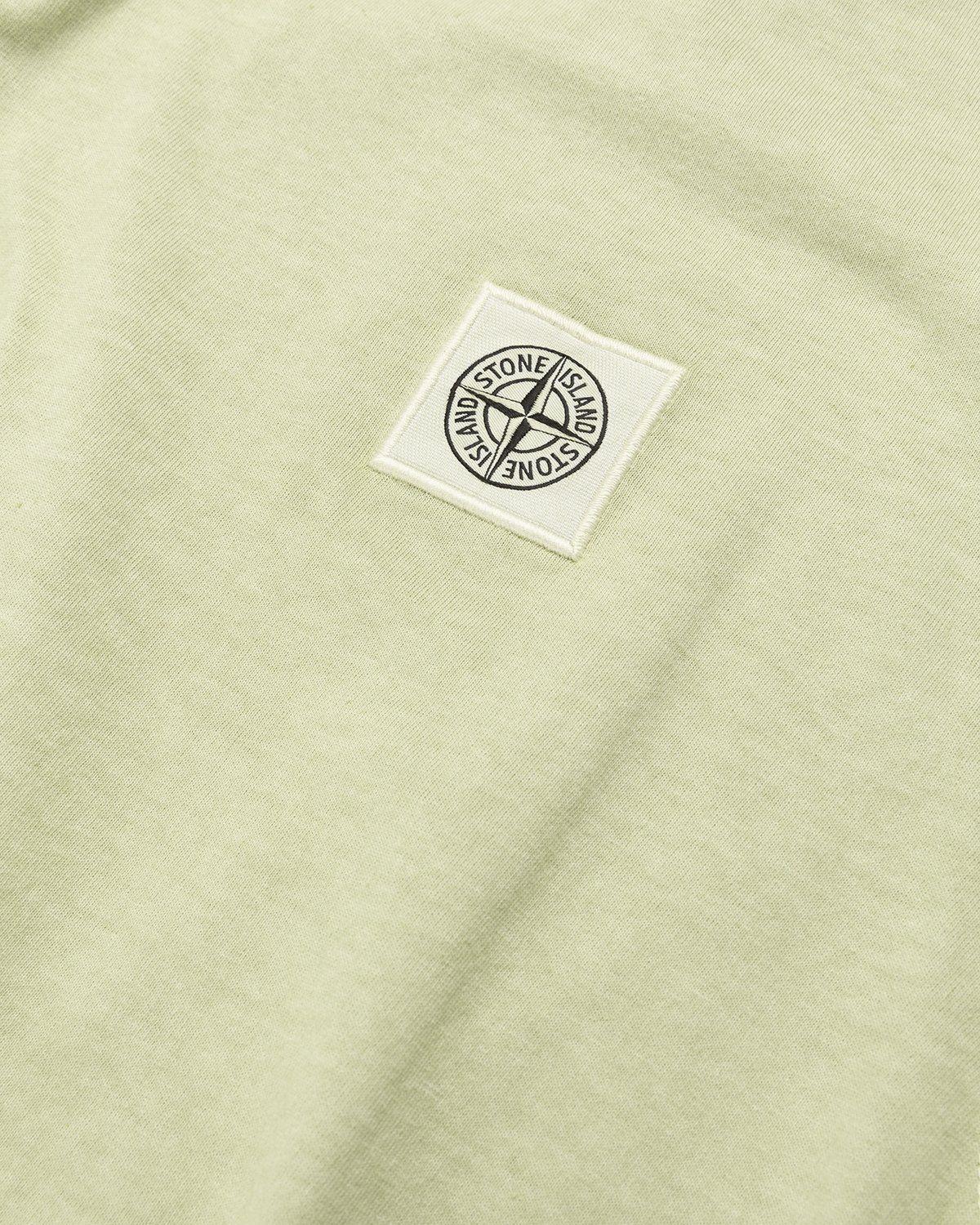 Stone Island – 23757 Garment-Dyed Fissato T-Shirt Light Green 