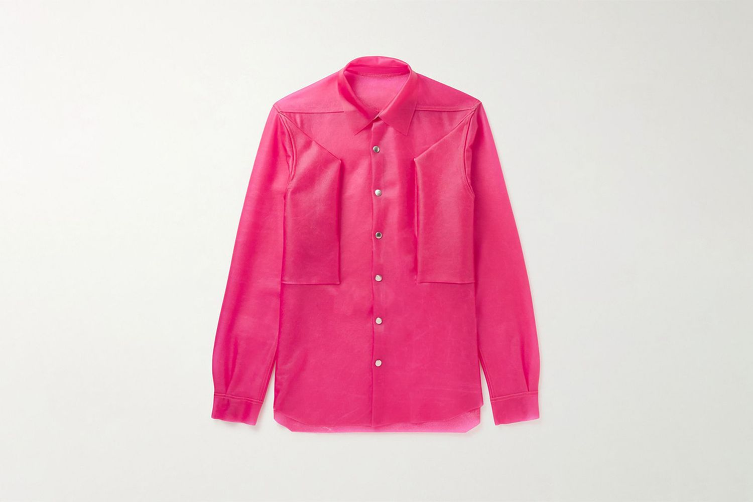 Transparent Leather Overshirt