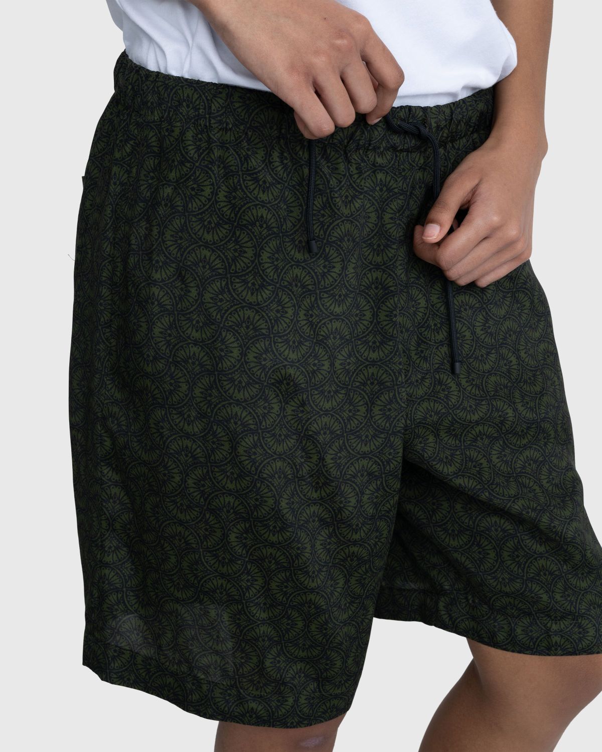Dries van Noten – Piperi Shorts Bottle - Shorts - Green - Image 5