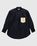J.W. Anderson – Contrast Patch Pocket Oversized Shirt Navy Blue - Shirts - Blue - Image 1