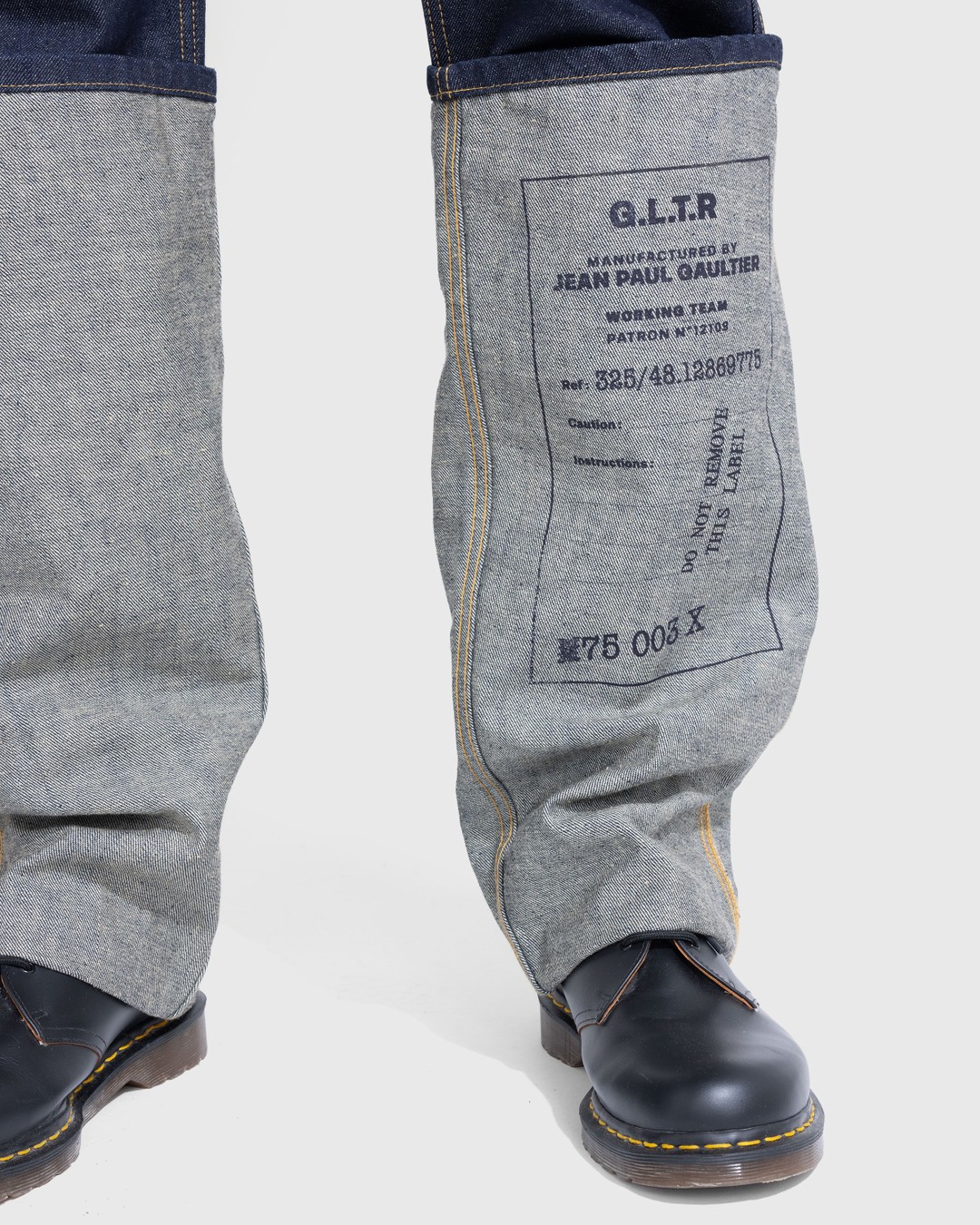 Jean Paul Gaultier – Jean Printed With 325 Indigo - Pants - Blue - Image 5