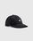 Embroidered Regenerated Moire Cap Black