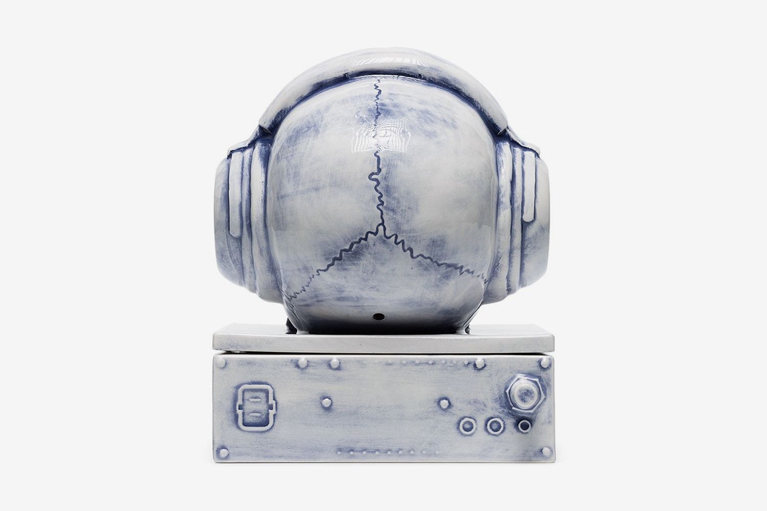 Skull With Headphones Incense Burner