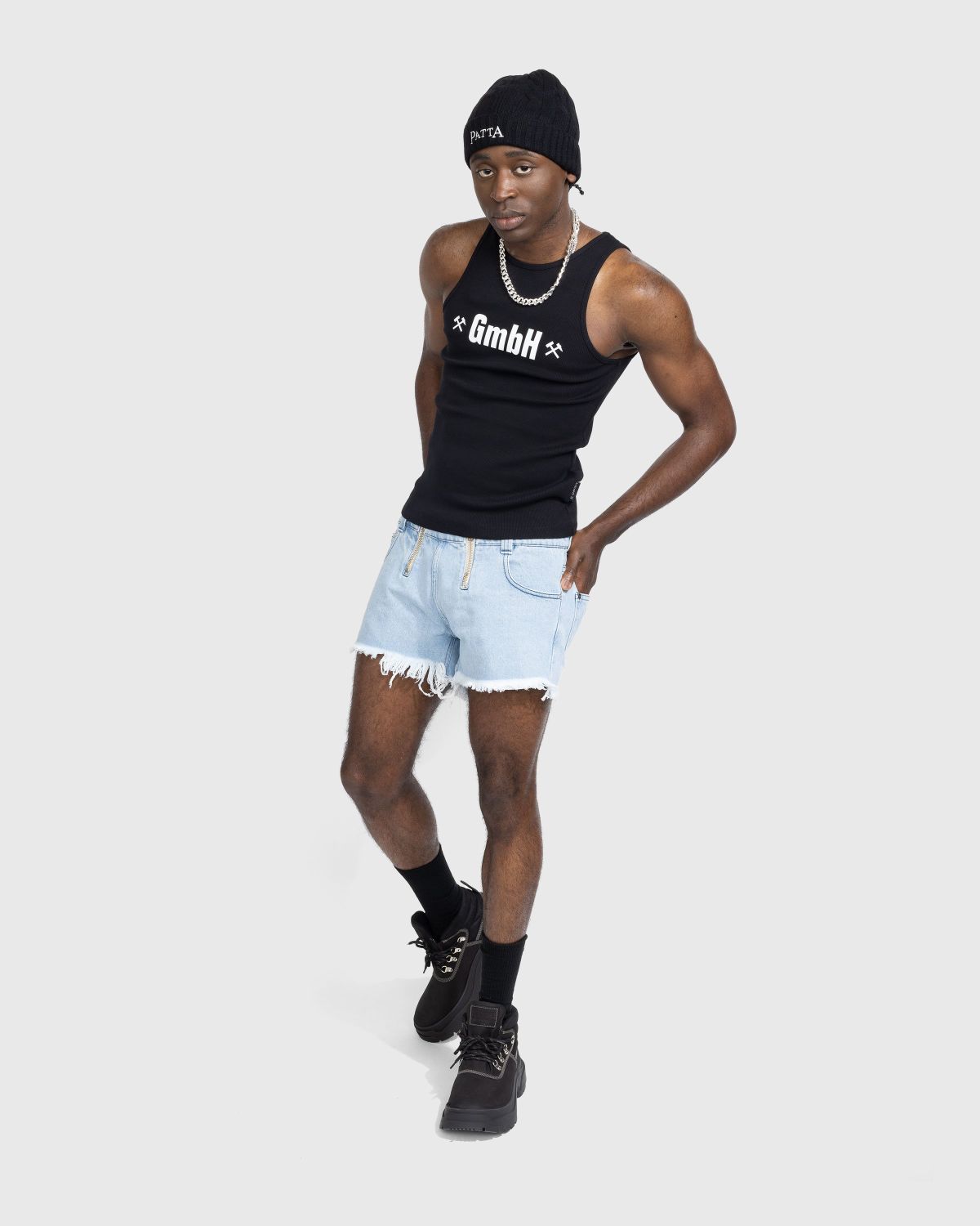 GmbH – Rim Denim Shorts Light Indigo Blue - Shorts - Blue - Image 5
