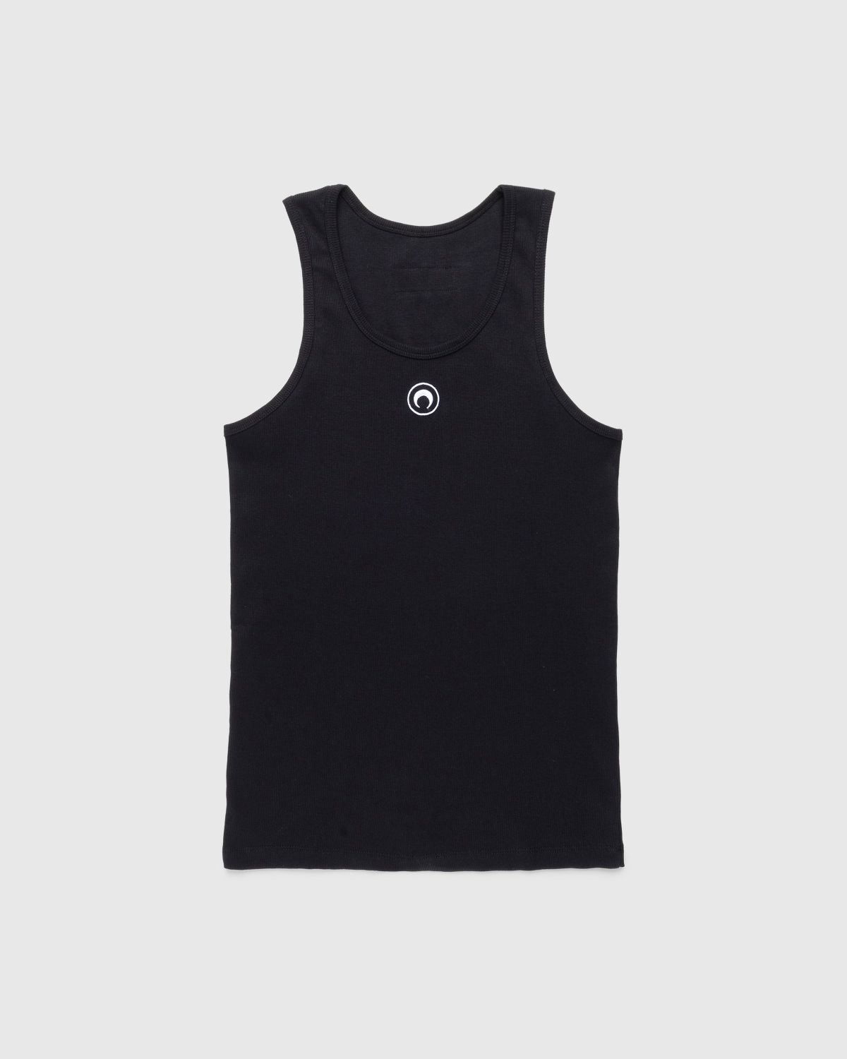 Marine Serre – Organic Cotton Rib Tank Top Black | Highsnobiety Shop