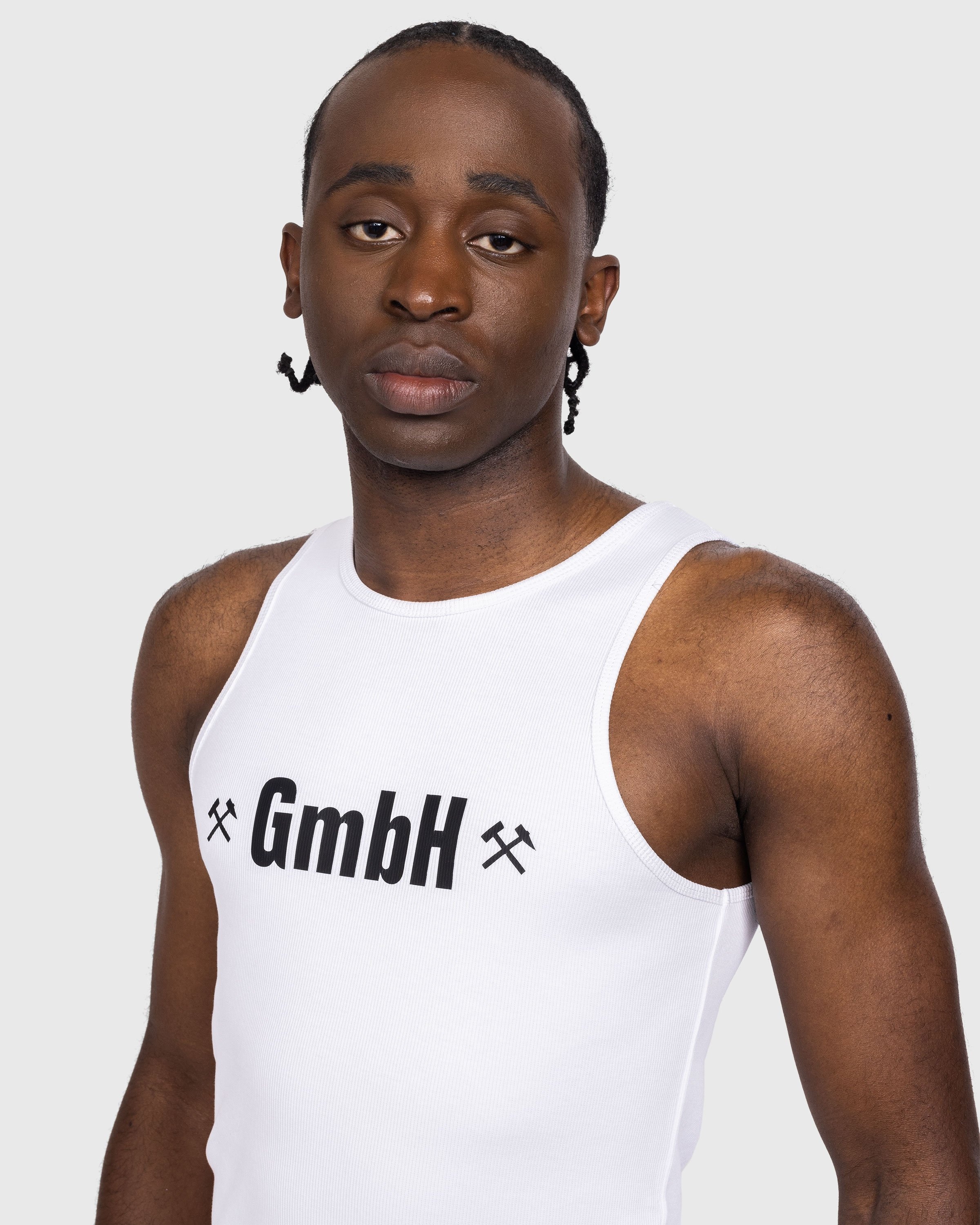 GmbH – Ali Rib Tank Top White - Tops - White - Image 4