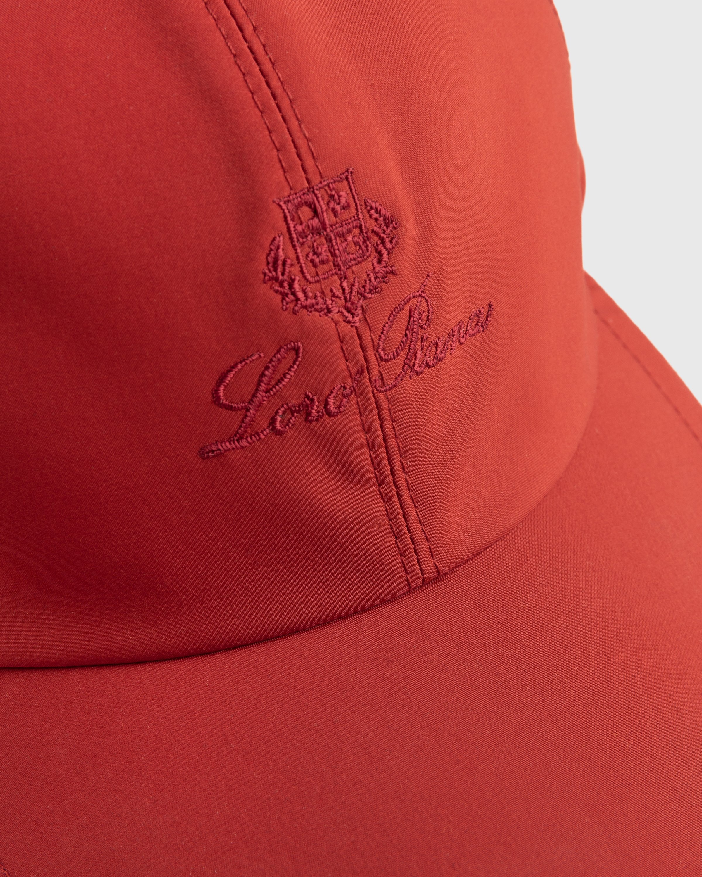 Loro Piana – Bicolor Baseball Cap Hibiscus / Ivory - Hats - Red - Image 4