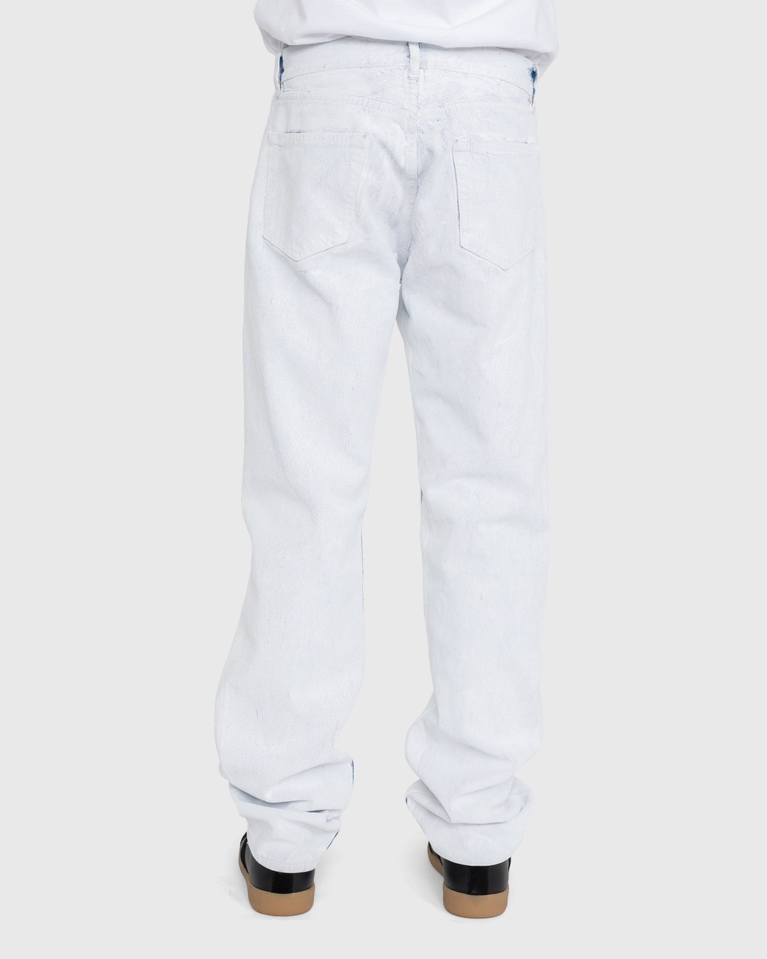 Maison Margiela – 5-Pocket Paint Jeans White - Pants - White - Image 4