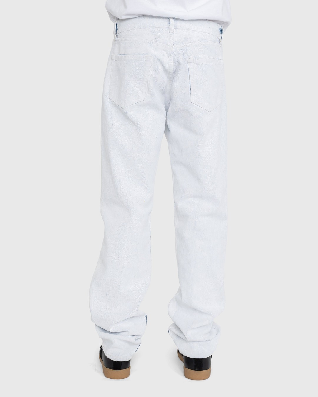 Maison Margiela – 5-Pocket Paint Jeans White - Pants - White - Image 4