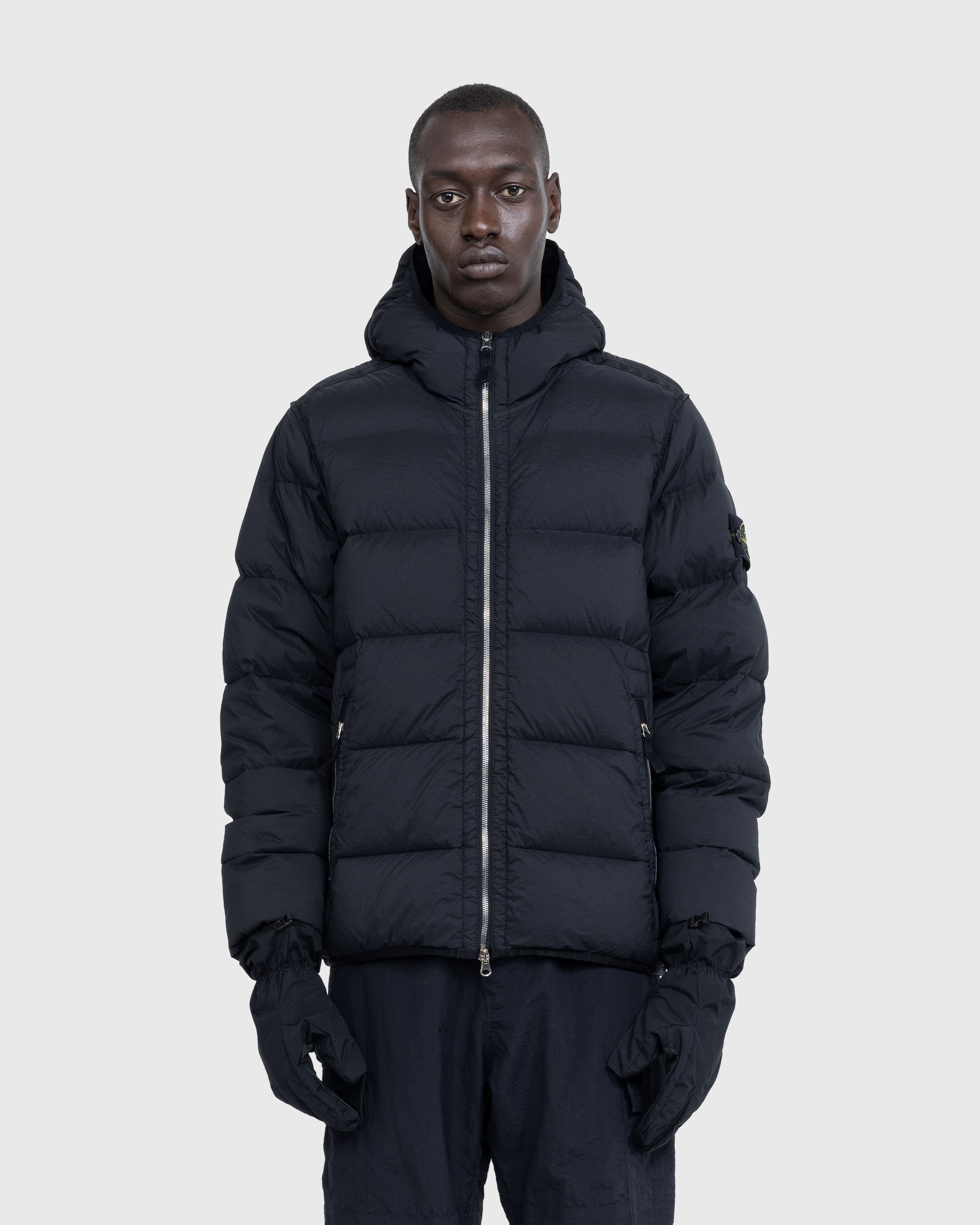 Stone Island Real Down Jacket Black Highsnobiety Shop