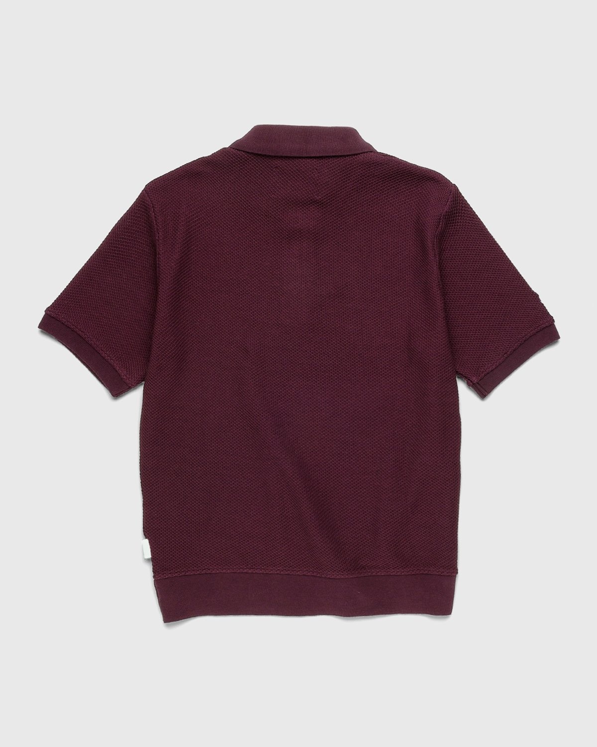 Highsnobiety – Knit Short-Sleeve Polo Bordeaux - Polos - Brown - Image 2