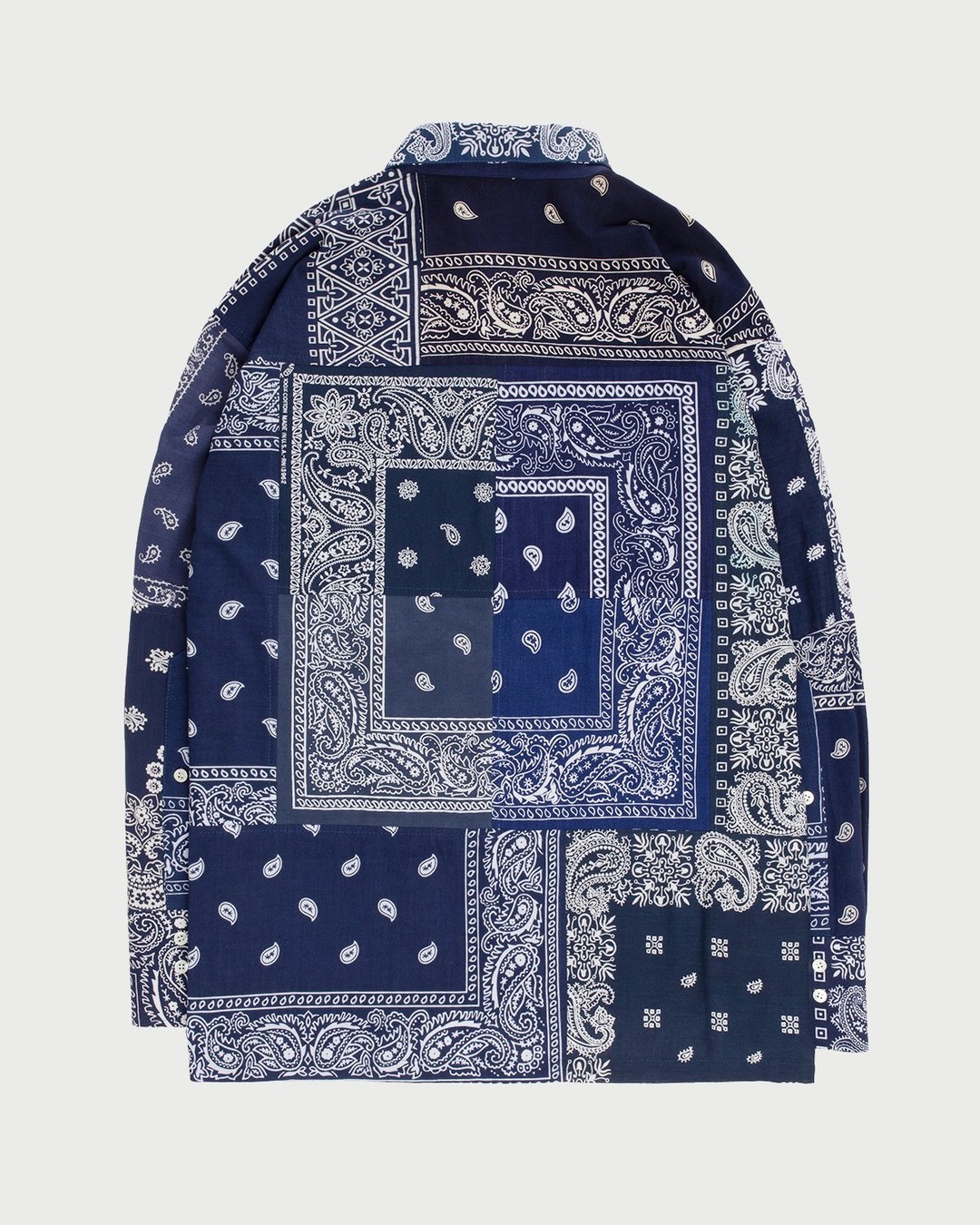 Miyagihidetaka – Bandana Shirt Navy - Shirts - Blue - Image 8