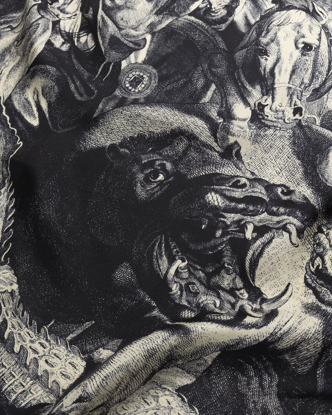 Dries van Noten – Fender Scarf Ecru - Scarves - Grey - Image 4