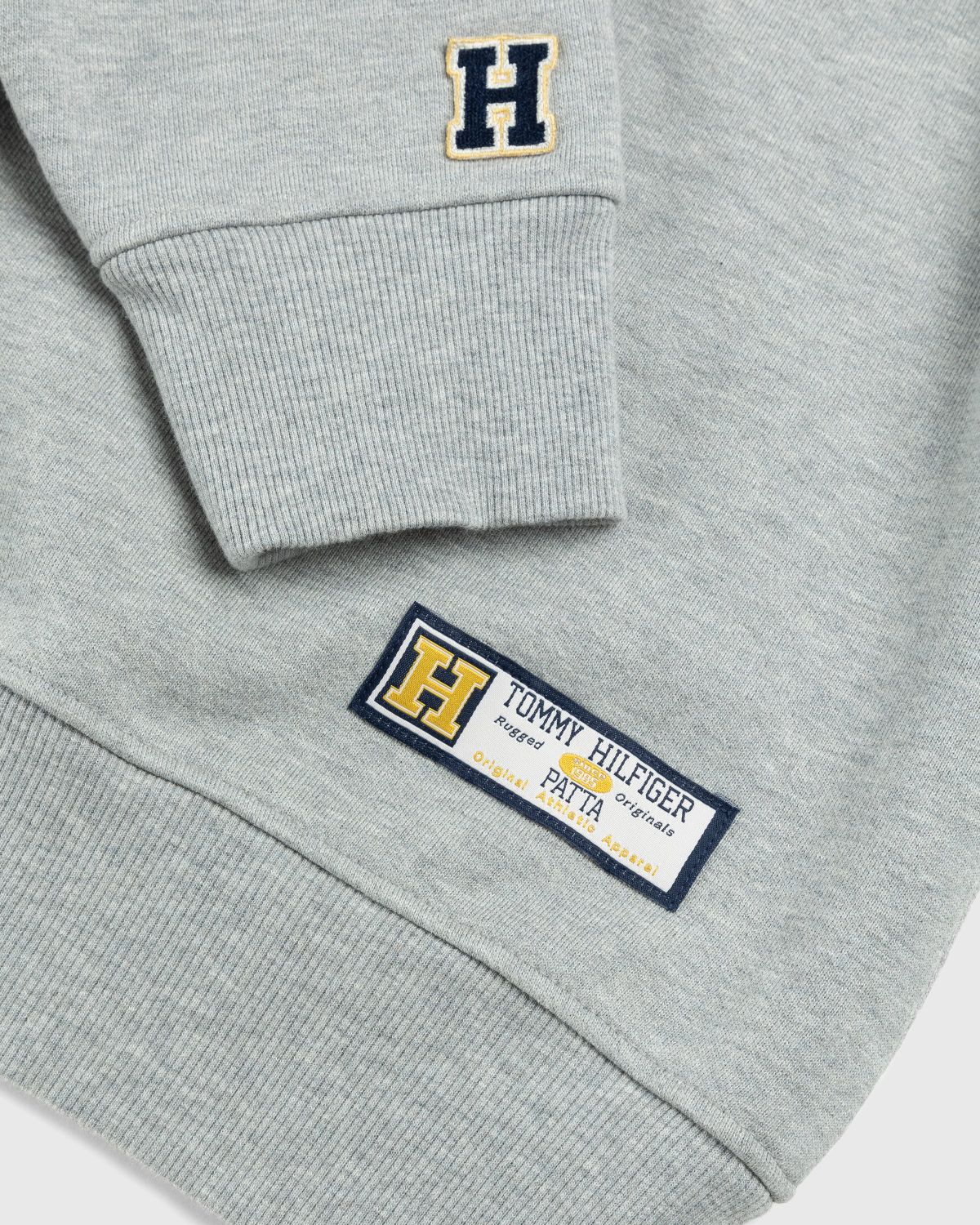 Patta x Tommy Hilfiger – Crewneck Sweatshirt Mid Grey Heather - Knitwear - Grey - Image 4