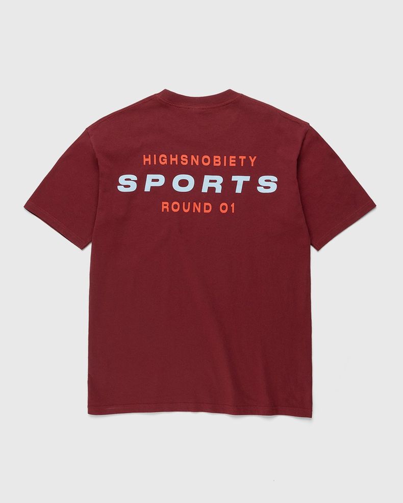 Highsnobiety – HS Sports Round 01 T-Shirt Burgundy