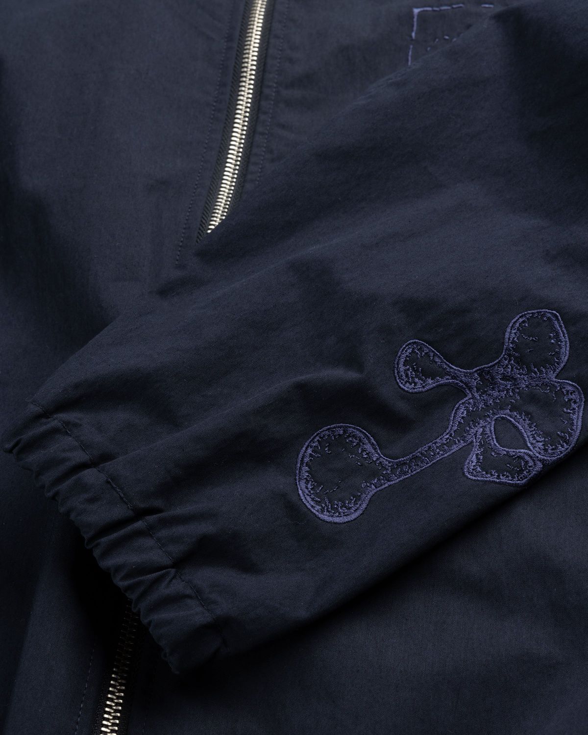 NTS x Highsnobiety – Brushed Nylon Track Jacket Navy - Outerwear - Black - Image 8