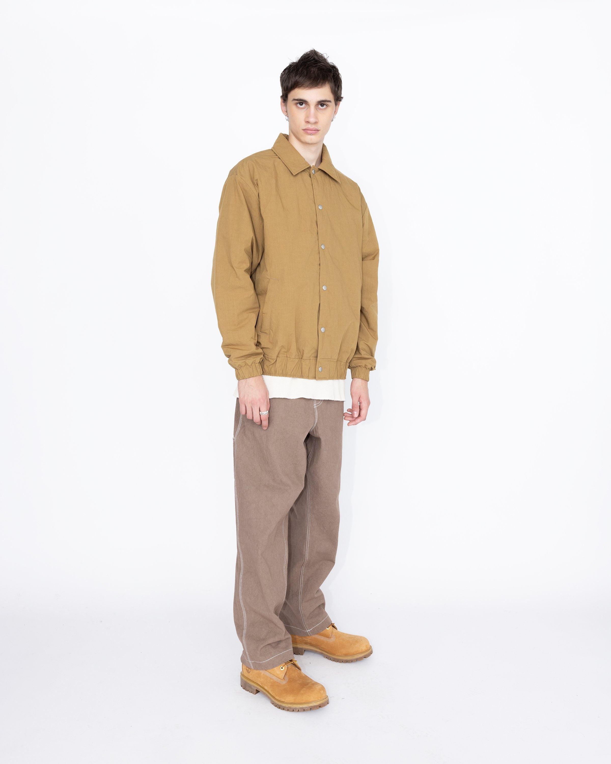 Highsnobiety HS05 – Reverse Piping Insulated Jacket Beige - Outerwear - Beige - Image 4