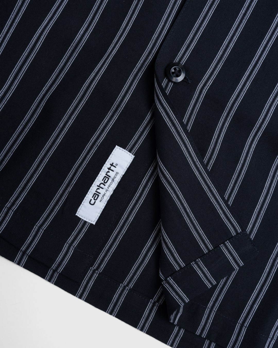 Carhartt WIP – Reyes Stripe Shirt Black - Shirts - Black - Image 5