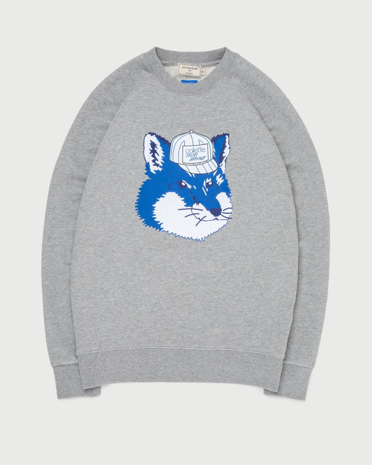 Colette Mon Amour x Maison Kitsune – Crewneck Grey - Sweats - Grey - Image 1