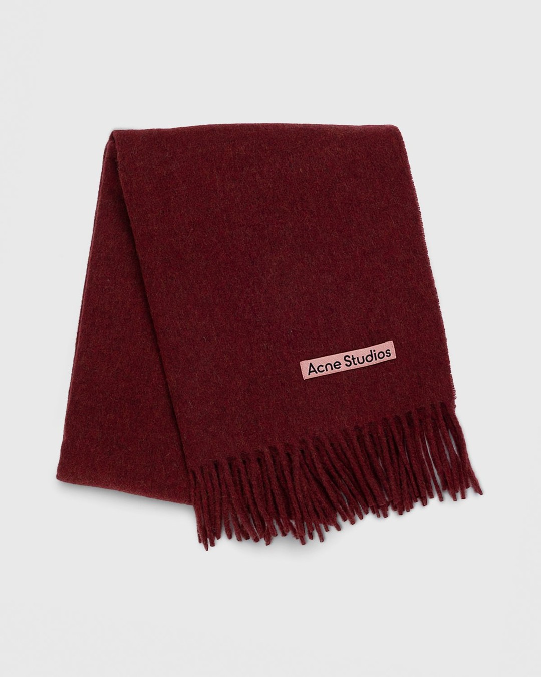 Acne Studios – Canada Narrow Scarf Red Melange - Scarves - Red - Image 1