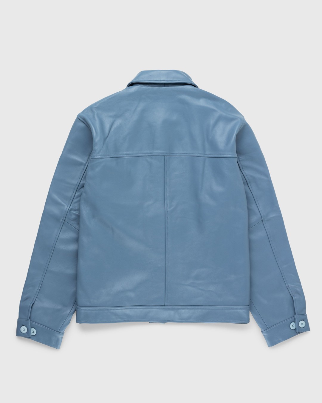 Highsnobiety HS05 – Leather Jacket Blue - Outerwear - Blue - Image 2