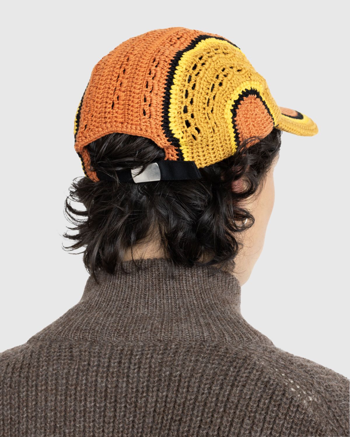 SSU – Crochet Baseball Cap Hobo Burnt Orange - Hats - Orange - Image 7