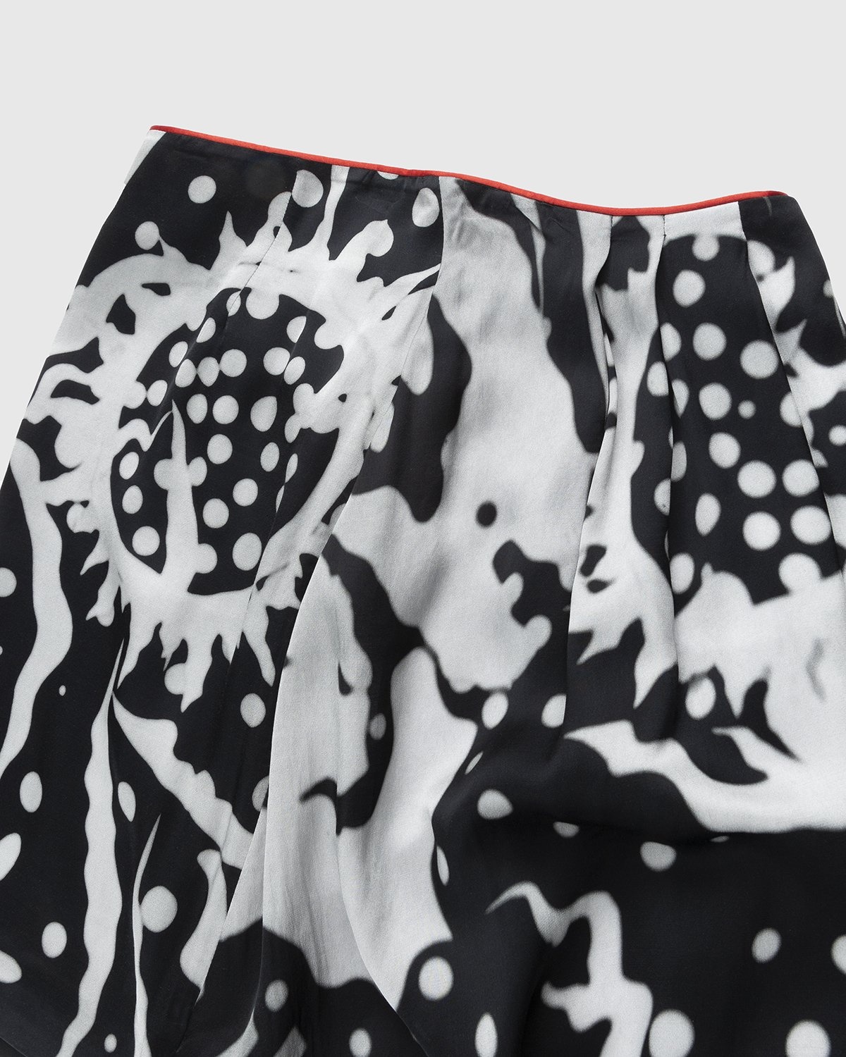 Honey Fucking Dijon x Steven Arnold – Drapy Satin Asymmetrical Woven Skirt - Skirts - White - Image 5
