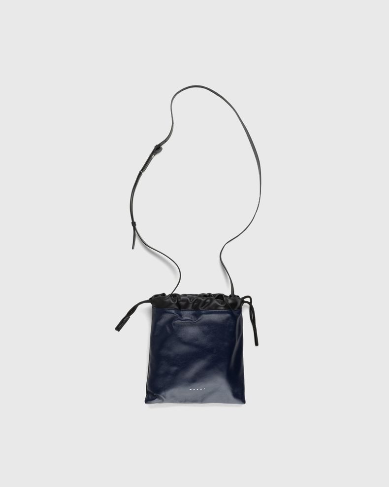 Drawstring Shoulder Bag Blue