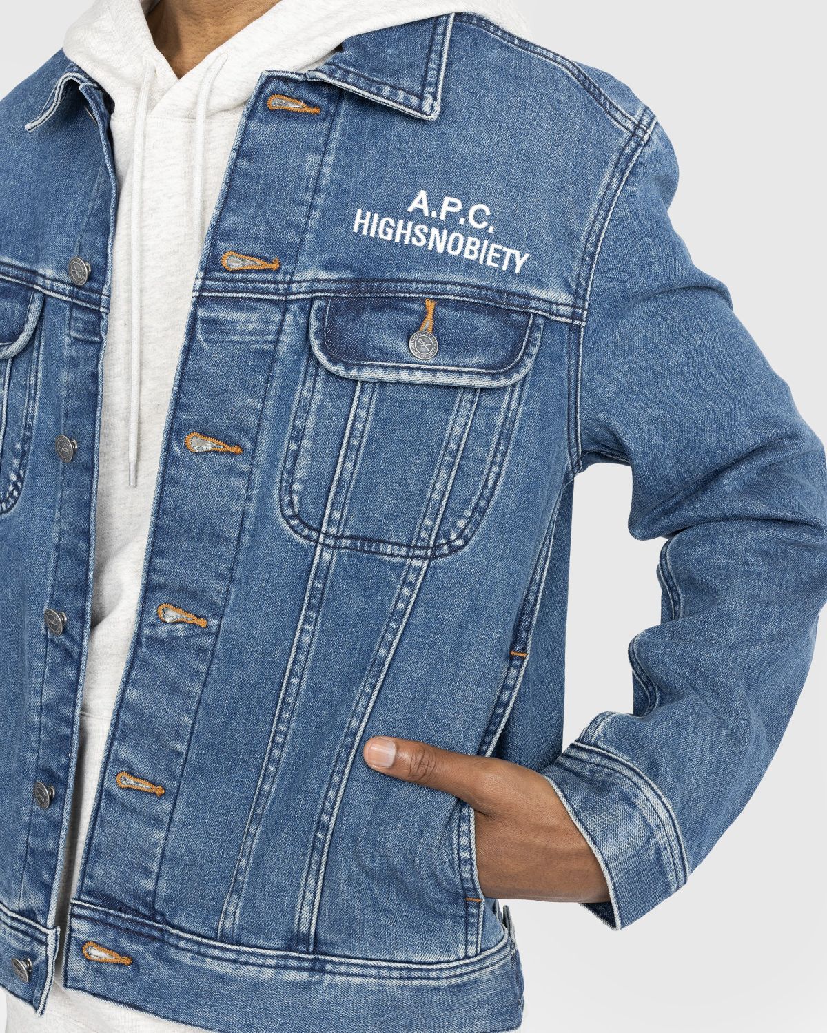 A.P.C. x Highsnobiety – Neu York Jean Jacket Blue - Outerwear - Blue - Image 5