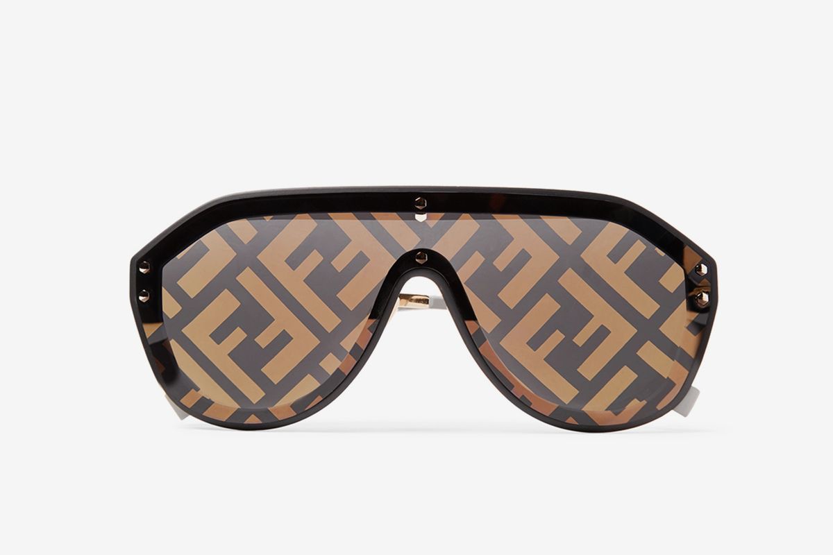 Fendi logo print sunglasses deals