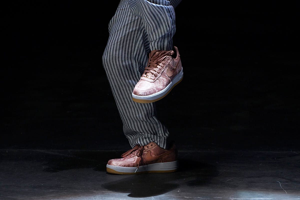 clot air force 1 rose gold ripped