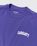 Carhartt WIP – University Script T-Shirt Razzmic White - Tops - Purple - Image 4