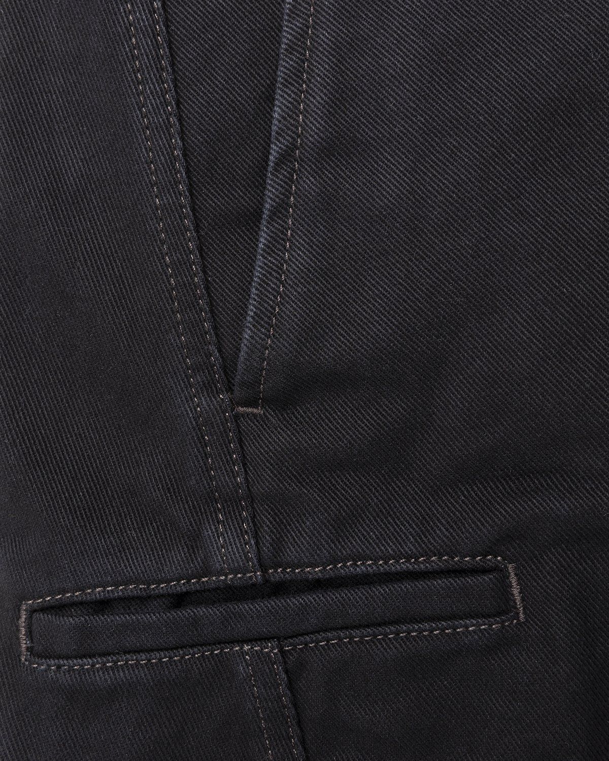 Lemaire – Rinsed Denim Twisted Pants Black - Pants - Black - Image 5