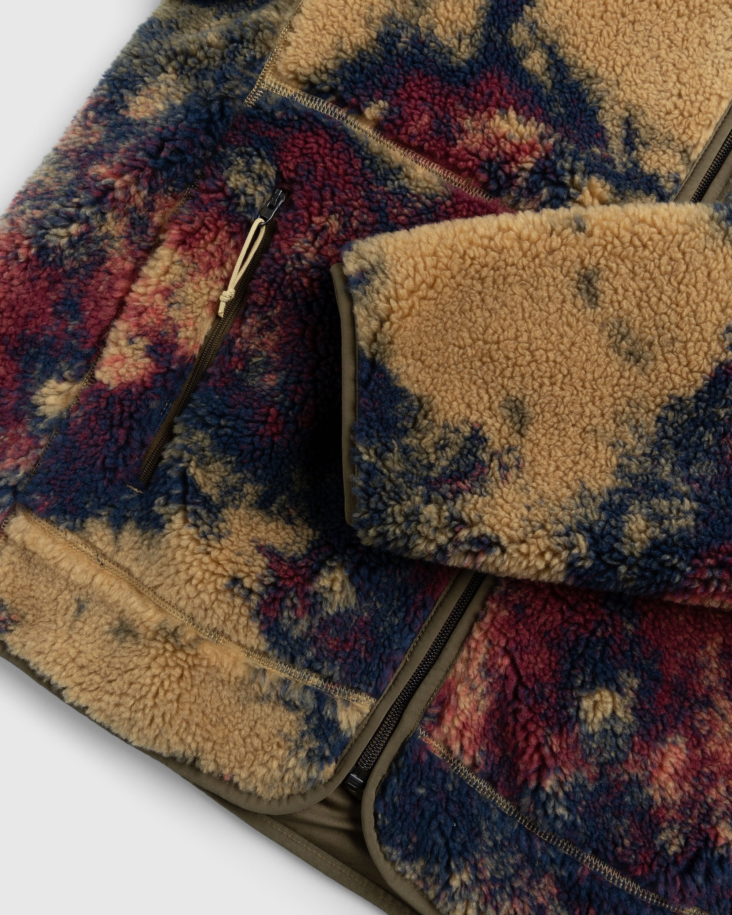 The North Face – Jacquard Extreme Pile Full-Zip Jacket Antelope Tan/Ice Dye Print - Fleece Jackets - Multi - Image 5