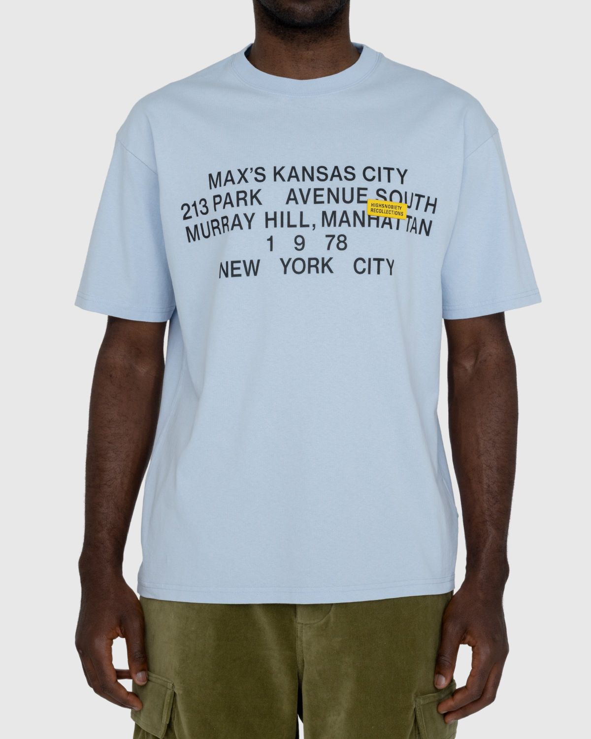 Highsnobiety – New York Line Short Sleeve Jersey Light Blue - T-shirts - Blue - Image 3